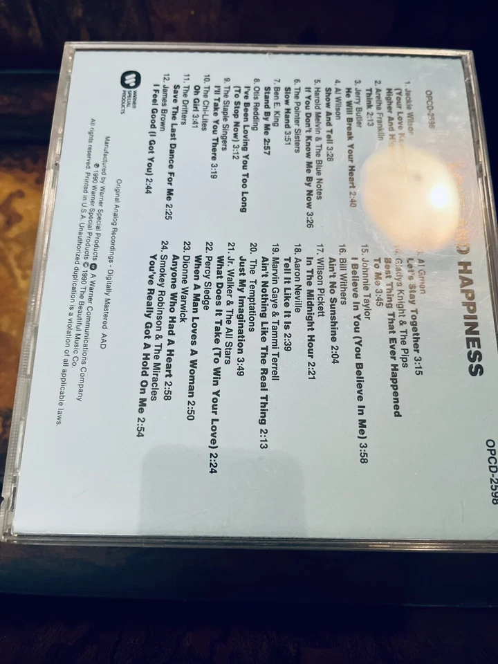 Love & Happiness Warner Special Products 90 CD Album 24 Tracks Songs Music Disc Foto 2 de 2