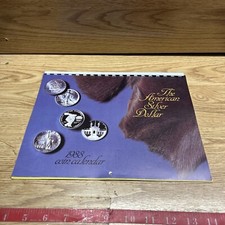 Calendario Dollaro Argento Americano Appuntamento Parete Pubblicità 1988