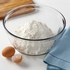 Mainstays Clear Glass Mixing Bowl Baker Kitchen,4QT