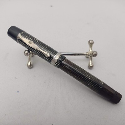 Matador Express 814 Celulloid Piston Fountain Pen SS F Nib Vintage