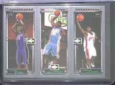 2003-04 Topps Rookie Matrix LeBron, James, Carmelo Anthony, Chris Bosh