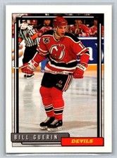 1992-93 Topps #516 Bill Guerin New Jersey Devils Rookie Hockey Card. rookie card picture