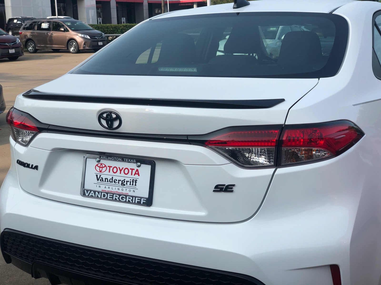 20202021 Toyota Corolla Painted Factory Style Rear Flush Mount Spoiler