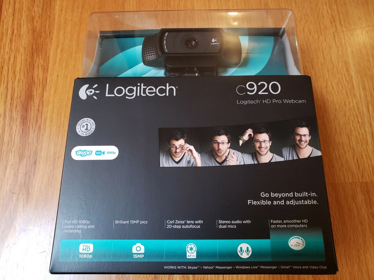 Logitech C920 HD 1080p Webcam W/ Video Calling & Recording