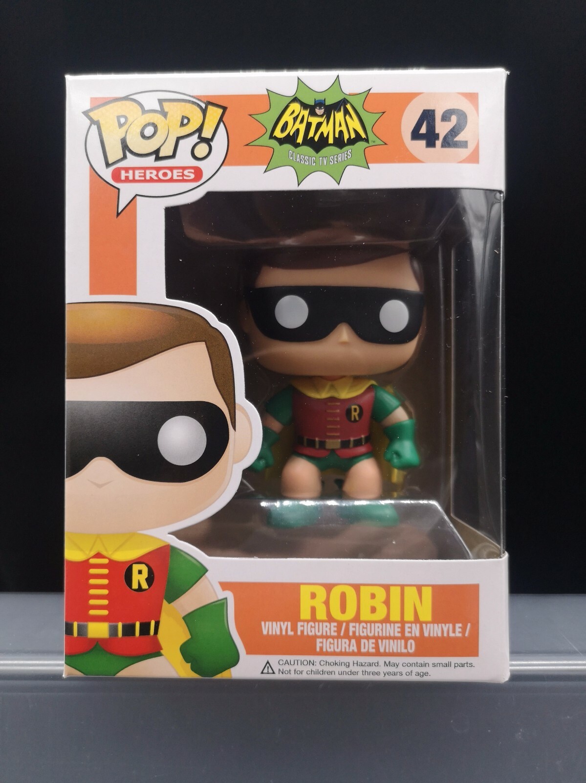 Genuine Funko Pop! Heroes Dc-Robin Clásico 1966 Tv #42 Figura De Vinilo