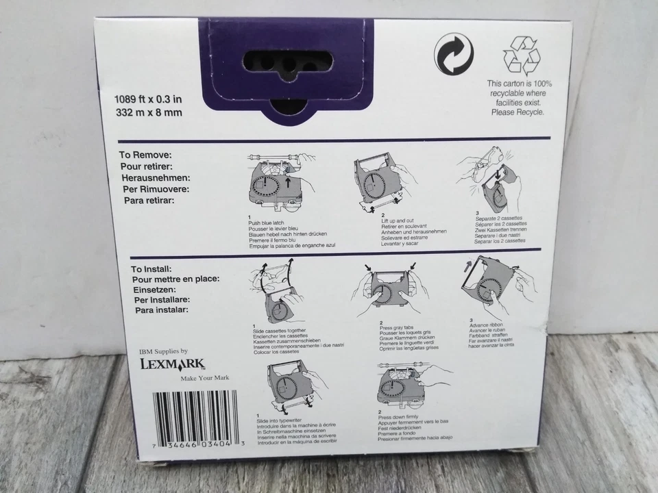 VTG IBM Easy Strike Multipurpose Ribbon Cassette 1337764 BY Lexmark (1) - Image 4 of 4