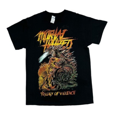 Mortal Hass ''Trilogy Of Violence'' Sci-Fi Death Metal Band T-Shirt Medium schwarz