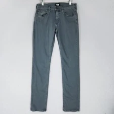 Paige Jeans Mens 30X31 Gray Lennox Transcend Slim Straight Stretch Casual Denim