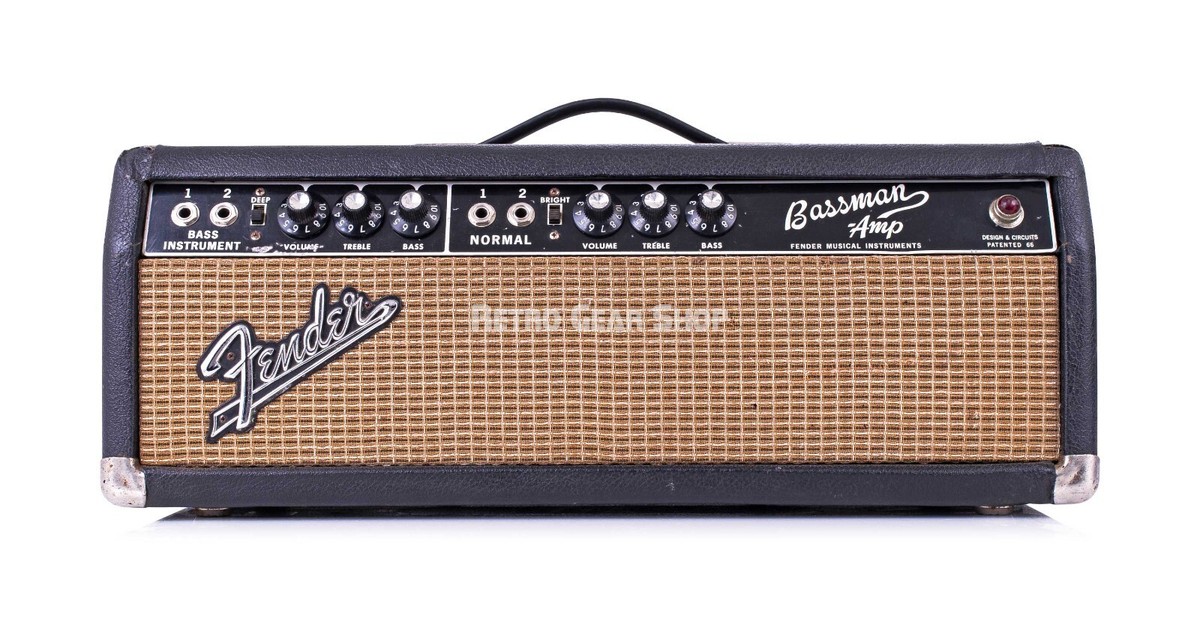 ギター Fender BASSMAN D Fender Bassman 1965 Guitar Amp Head Vintage Tube Amplifier