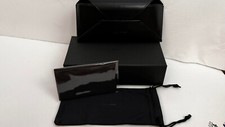 Christian Dior Black Eyeglasses/Sunglasses Case w Cleaning Cloth and Box NEW 73