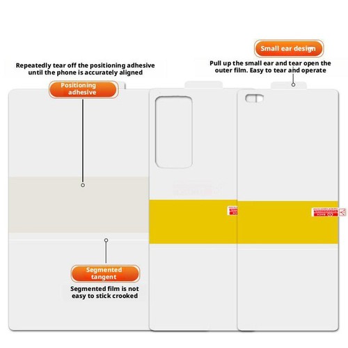 für Samsung W25 Handy-Schutzfolie HD Innen-/Außenbildschirm-Rückseitenschut W7L9 - Zdjęcie 7 z 19