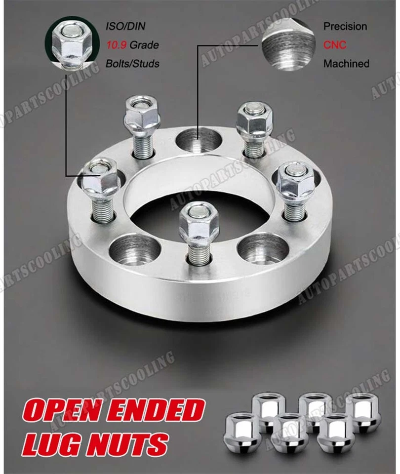 2.5" 8 Studs Wheel Spacer Fit 1999-2016 FORD F-250 F-350 Super Duty 8X170mm Foto 2 de 4