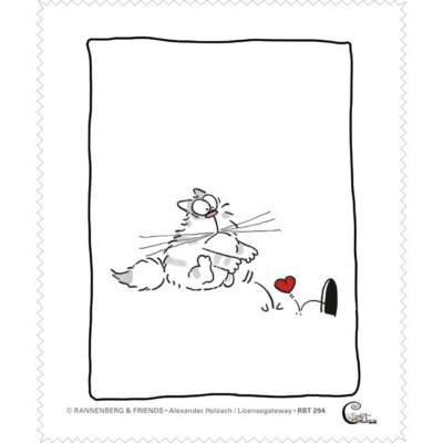 Brillenputztuch - Katze - ''Catzz - Schöner Wohnen''  15x18cm Rannenberg & Friends