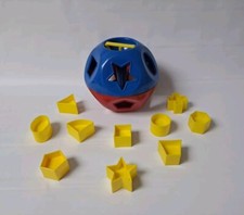 Tupperware Shape O Ball Shape Sorter 10 Shapes COMPLETE Tupper Toys Preschool