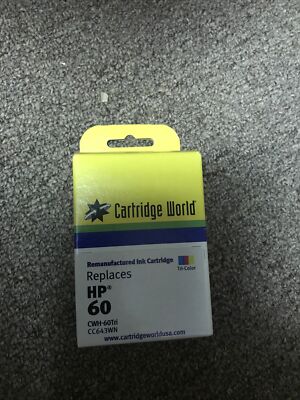 Cartridge World Replaces HP60  Black Compatible Ink Cartridge for HP 60