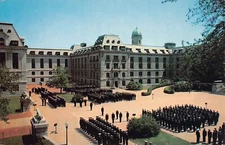Annapolis MD Maryland Navy Naval Academy Campus Military Vtg Postcard B61