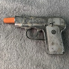Kilgore Hawkeye Small Toy Pistol Cap Gun 1950  s-60  s Working Perforated Ammo