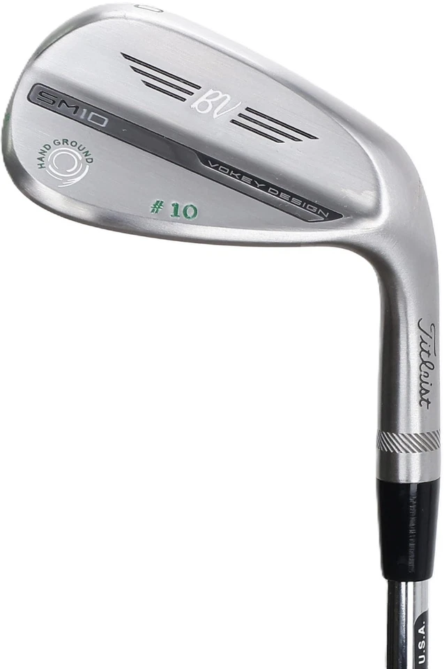 Cuña de arena Titleist Vokey SM10 WedgeWorks Raw F Grind personalizada tierra manual 54* en muy buena condición