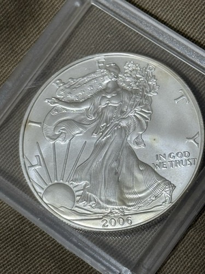 #ad 2006 American Silver Eagle 1 oz $112.00