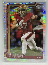 2025 Topps Chrome Football Nick Bosa #264 Pulsar Refractor 49ers