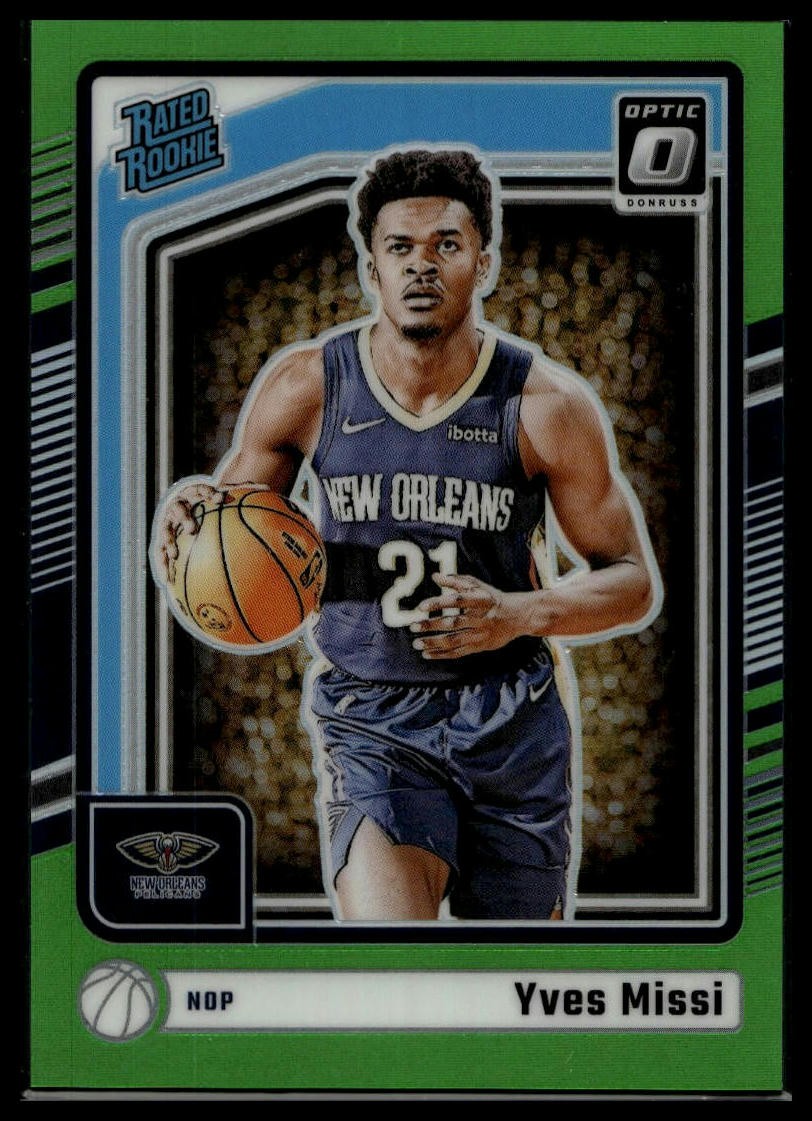 2024-25 Donruss Optic #265 Yves Missi Lime Green #/149 Rookie SN,RC