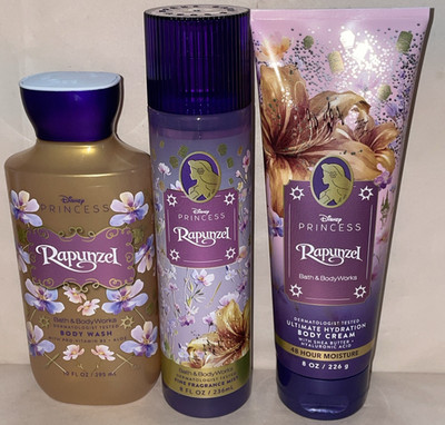 Bath & Body Works DISNEY PRINCESS RAPUNZEL  Body Mist Body Wash & Body Cream