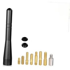 4 Inch Short Car Antenna, Aluminum Car Truck Antenna Replacement Mast, Vehicle