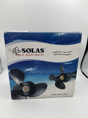 Solas 3213-100-13 Amita 4 Prop, 4-Blade Propeller Aluminum Black (Scuffed)