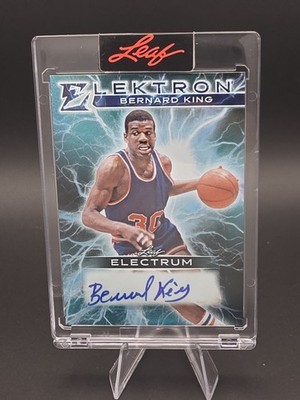 2025 Leaf Electrum Bernard King Elektron Auto 6/6 #E-BK1 New York Knicks HOF