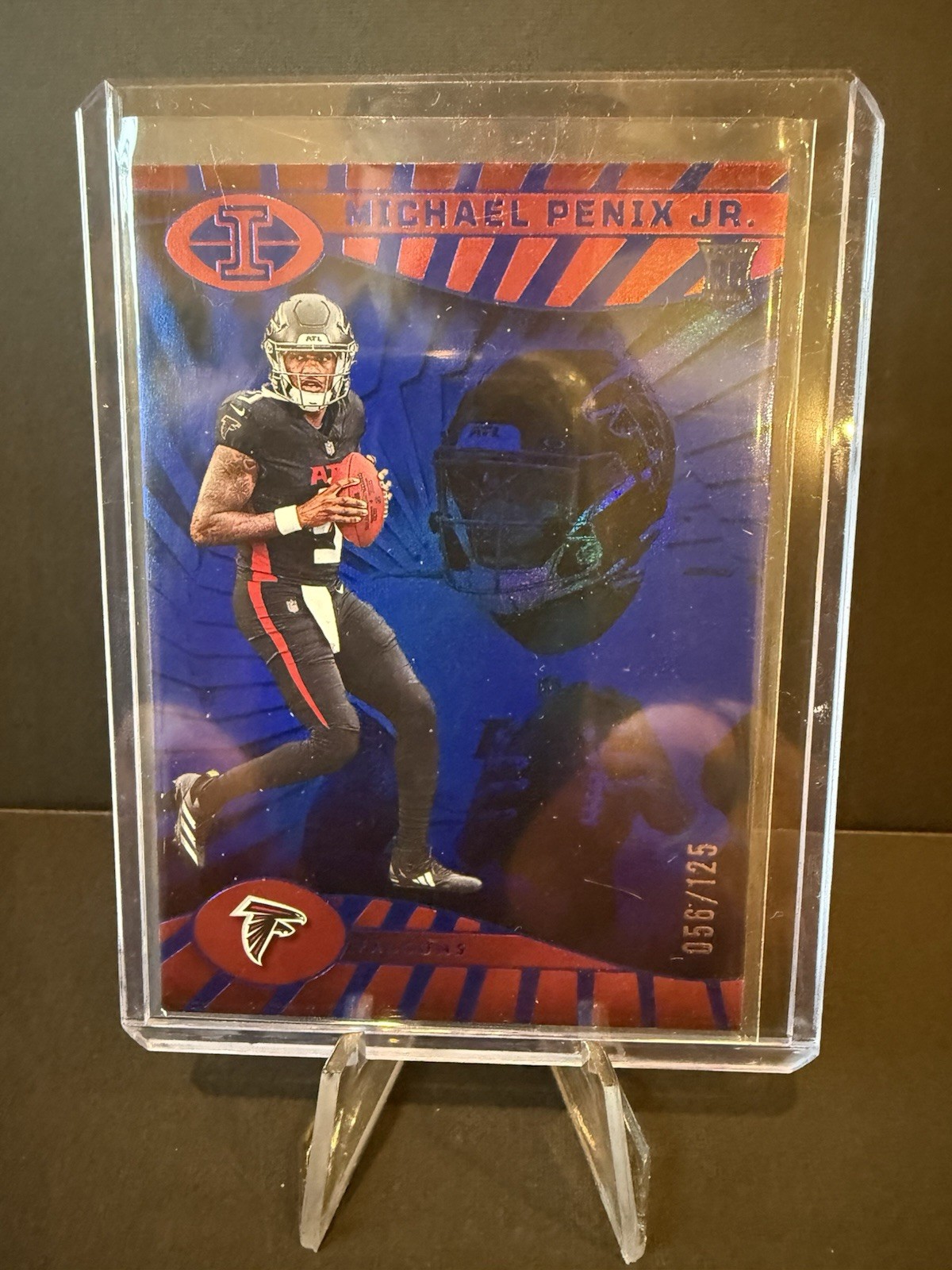 2024 Panini Illusions - Michael Penix Jr. #4 Trophy Collection Blue /125 (RC)