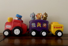 Vintage 90s Little Tikes Animal Zoo Train Play Set COMPLETE Excellent ALL WORKS