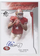 2009 SP Authentic Chirography Nate Davis #CH-ND Rookie Auto RC 0n4