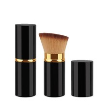 Pinceau de maquillage t��te coud��e pour fond de teint blush poils souples 9x4,3