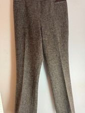 Brooks Brothers 100% Wool Dress Pants Women's Size 12 Brown Straight Career