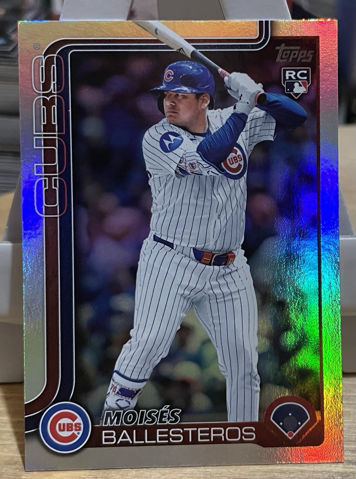 2025 Topps Update Series - Moises Ballesteros #US262 Rainbow Foil (RC) Cubs