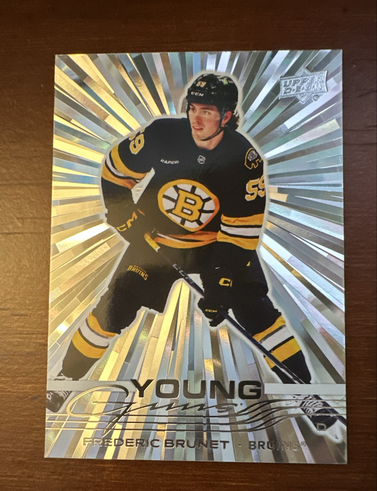 2025-26 Upper Deck Series 2 - Young Guns Frederic Brunet #489 Outburst (RC)