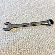 S-K C-12 3/8" 6pt Raised Panel Combination Wrench - USA Made, Good Condition