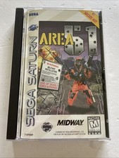 Area 51 (Sega Saturn, 1996) Complete In Box- Tested