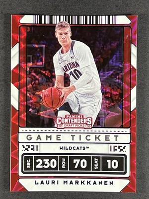 Lauri Markkanen 2020 Panini Contenders Draft Picks - Green Explosion #26