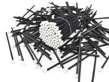 100 White Tip Black Wooden Matches- 7,5 cm 3 in , Candles Wedding Decor