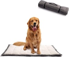 Outdoor Dog Bed, Portable Dog Travel Mat, Rollup Pet Cping ar, Crate