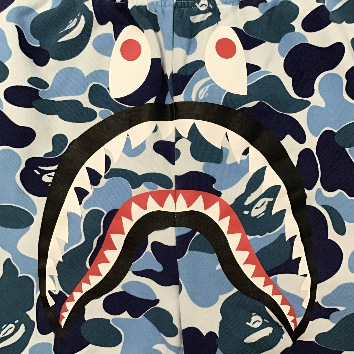 BAPE Shark sweat shorts ABC camo Blue A Bathing Ape Size M | eBay