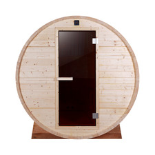 Barrel Sauna, Pine , Electric Heater, 6Feet, Fit 4 person