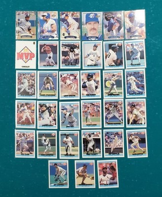 1992 Donruss MVP Canada McDonald's Series 26 base set checklist 6 Blue Jays Gold