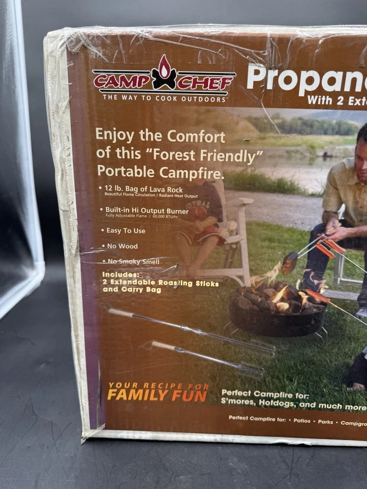 NUEVO SELLADO DE FÁBRICA Camp Chef Compacto Anillo de Fuego Portátil Propano Gas Fogata Foto 2 de 4