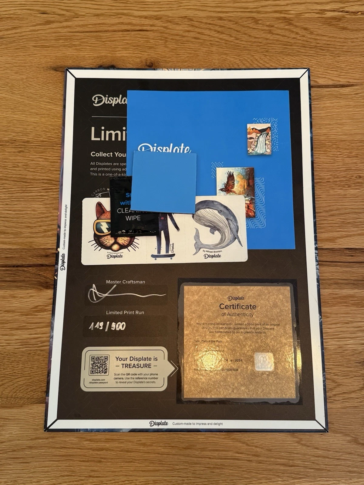 Displate Limited Edition Tail of the Past 119/500 Magnet & Sticker Set - No Box 14