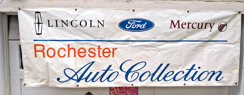🚙 FORD ROCHESTER AUTO COLLECTION SALES DEALER SIGN BANNER 3 feet X 8 feet