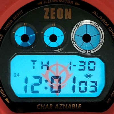 G-SHOCK DW-6900FS Gundam 30th Anniversary Char s Zaku Limited Watch