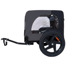 Dog Bike Trailer with Universal Hitch, Reflective Design, All-Weather