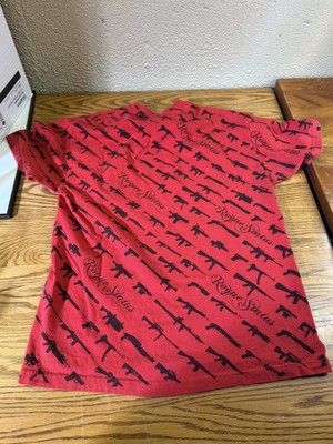 Rogue Status Gun Show T Shirt Rob Dyrdek Retro Skate Shirt Red